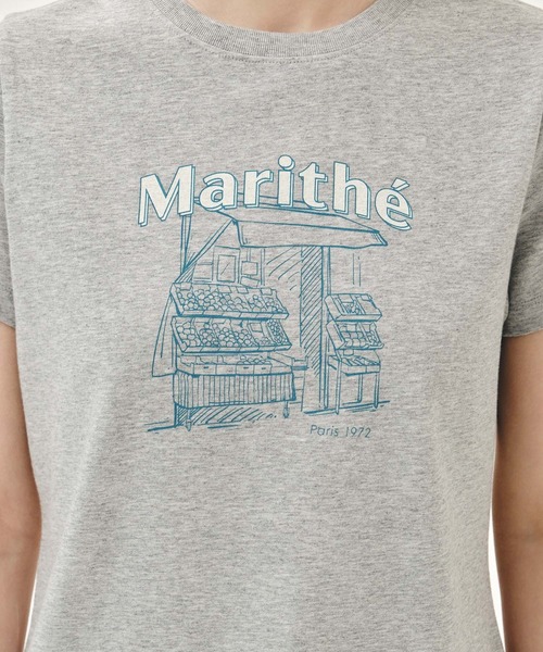 MARITHE + FRANCOIS GIRBAUD（マリテフランソワジルボー）の「[REGEN] W FRENCH FRUIT SHOP GRAPHIC TEE（Tシャツ/カットソー・レディース・White/ヘザーグレー・SMALL/MEDIUM）」の15枚目の写真