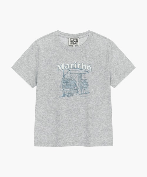 MARITHE + FRANCOIS GIRBAUD（マリテフランソワジルボー）の「[REGEN] W FRENCH FRUIT SHOP GRAPHIC TEE（Tシャツ/カットソー・レディース・White/ヘザーグレー・SMALL/MEDIUM）」の16枚目の写真