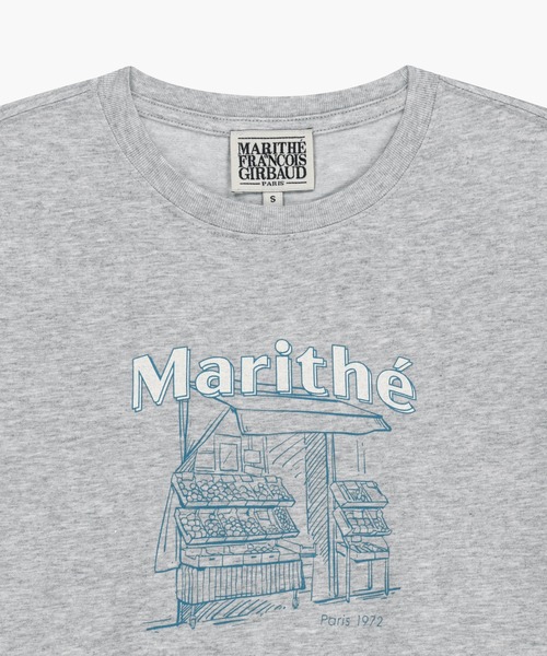 MARITHE + FRANCOIS GIRBAUD（マリテフランソワジルボー）の「[REGEN] W FRENCH FRUIT SHOP GRAPHIC TEE（Tシャツ/カットソー・レディース・White/ヘザーグレー・SMALL/MEDIUM）」の18枚目の写真