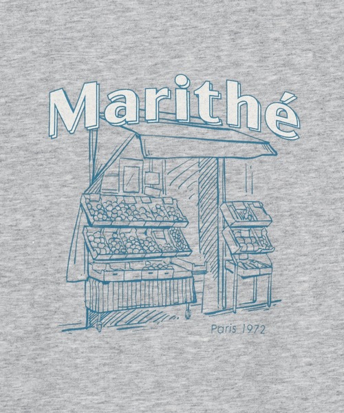 MARITHE + FRANCOIS GIRBAUD（マリテフランソワジルボー）の「[REGEN] W FRENCH FRUIT SHOP GRAPHIC TEE（Tシャツ/カットソー・レディース・White/ヘザーグレー・SMALL/MEDIUM）」の19枚目の写真