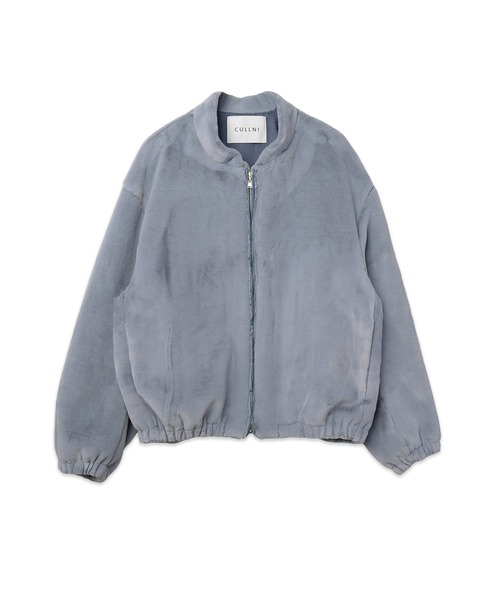 CULLNI(クルニ)の「Clean Eco Fur Zip Up Mnimal MA-1 Blouson(ブルゾン・メンズ・ブルーグレー/ベージュ/ブラック/グレー・1)」の6枚目の写真