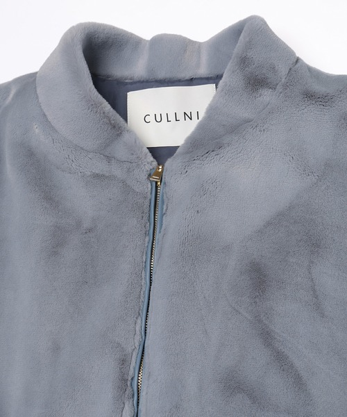 CULLNI(クルニ)の「Clean Eco Fur Zip Up Mnimal MA-1 Blouson(ブルゾン・メンズ・ブルーグレー/ベージュ/ブラック/グレー・1)」の7枚目の写真