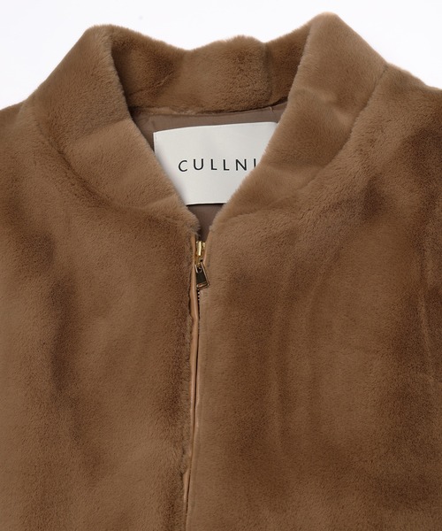 CULLNI(クルニ)の「Clean Eco Fur Zip Up Mnimal MA-1 Blouson(ブルゾン・メンズ・ブルーグレー/ベージュ/ブラック/グレー・1)」の12枚目の写真