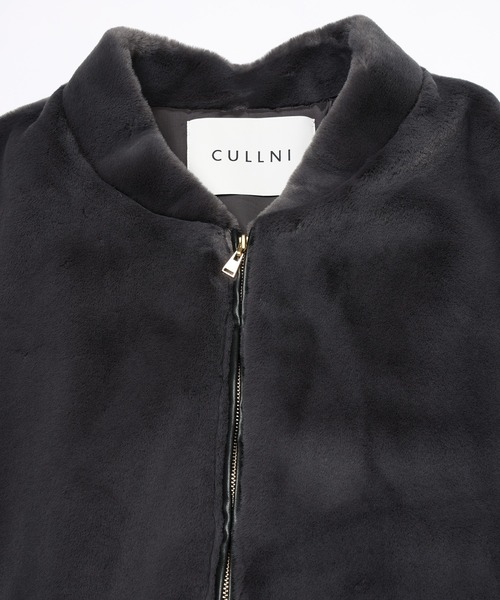 CULLNI(クルニ)の「Clean Eco Fur Zip Up Mnimal MA-1 Blouson(ブルゾン・メンズ・ブルーグレー/ベージュ/ブラック/グレー・1)」の17枚目の写真