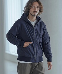 Magine（マージン）の「mj11739-Vertical Stripe Jacquard Thinsulate Padded Hooded Blouson パデッドブルゾン(MGN-263-007)（ブルゾン）」