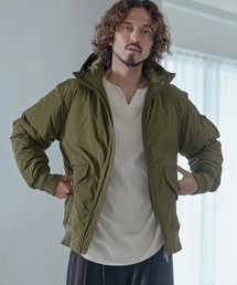 Magine（マージン）の「mj11739-Vertical Stripe Jacquard Thinsulate Padded Hooded Blouson パデッドブルゾン(MGN-263-007)（ブルゾン）」