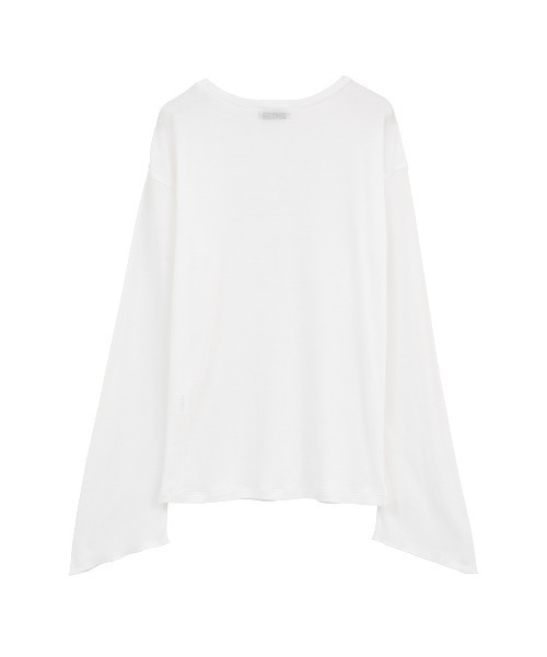 CLANE（クラネ）の「SHEER LOOSE CUT TOPS（Tシャツ/カットソー・レディース・ホワイト/ピンク・1/2）」の15枚目の写真