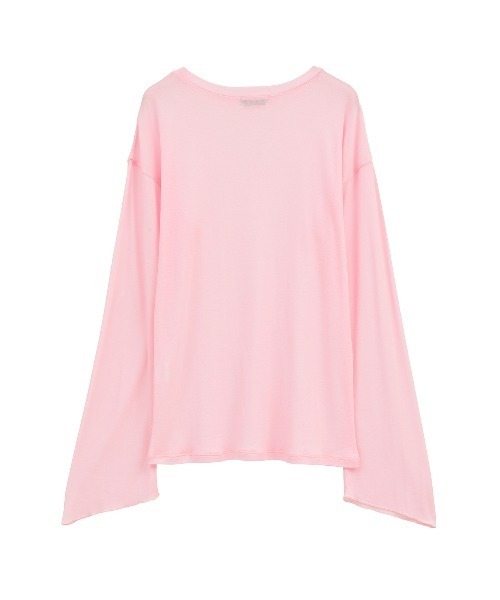 CLANE（クラネ）の「SHEER LOOSE CUT TOPS（Tシャツ/カットソー・レディース・ホワイト/ピンク・1/2）」の20枚目の写真