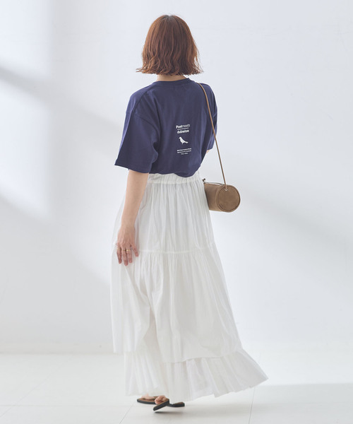 journal standard L'essage（ジャーナルスタンダードレサージュ）の「SWボイルティアードスカート（スカート・レディース・ホワイト/ブラック・38/36）」の16枚目の写真