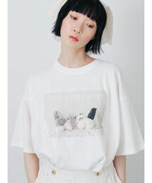【さて×TSUHARU】フォト柄プリントTシャツ