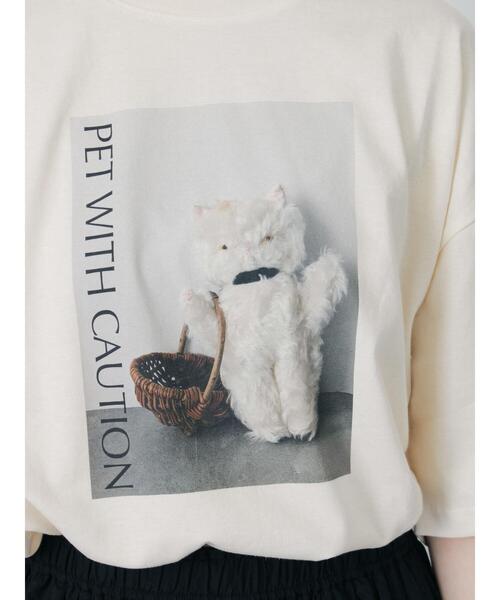 TSUHARU by Samansa Mos2(ツハルバイサマンサモスモス)の「【さて×TSUHARU】フォト柄プリントTシャツ(Tシャツ/カットソー・レディース・キナリ/オフホワイト・F)」の12枚目の写真