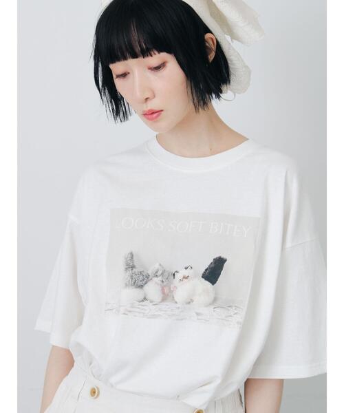 TSUHARU by Samansa Mos2(ツハルバイサマンサモスモス)の「【さて×TSUHARU】フォト柄プリントTシャツ(Tシャツ/カットソー・レディース・キナリ/オフホワイト・F)」の16枚目の写真