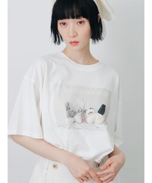 TSUHARU by Samansa Mos2(ツハルバイサマンサモスモス)の「【さて×TSUHARU】フォト柄プリントTシャツ(Tシャツ/カットソー・レディース・キナリ/オフホワイト・F)」の17枚目の写真