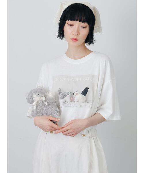 TSUHARU by Samansa Mos2(ツハルバイサマンサモスモス)の「【さて×TSUHARU】フォト柄プリントTシャツ(Tシャツ/カットソー・レディース・キナリ/オフホワイト・F)」の18枚目の写真
