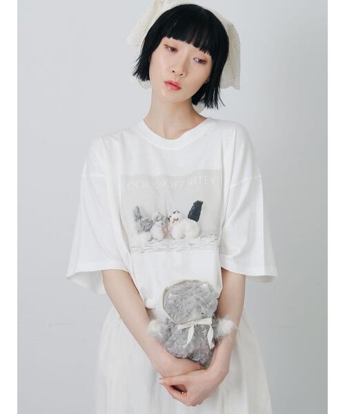 TSUHARU by Samansa Mos2(ツハルバイサマンサモスモス)の「【さて×TSUHARU】フォト柄プリントTシャツ(Tシャツ/カットソー・レディース・キナリ/オフホワイト・F)」の19枚目の写真