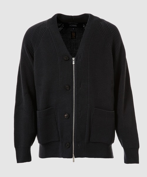 COMME des GARCONS HOMME(コム デ ギャルソン・オム)の「BATONER W-NAME WOOL KNIT CARDIGAN(ニット/セーター・メンズ・ブラック/ブルー系その他・S/M/L)」の2枚目の写真