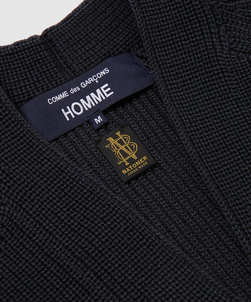COMME des GARCONS HOMME(コム デ ギャルソン・オム)の「BATONER W-NAME WOOL KNIT CARDIGAN(ニット/セーター・メンズ・ブラック/ブルー系その他・S/M/L)」の13枚目の写真