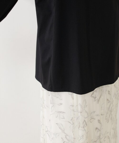 natural couture(ナチュラルクチュール)の「【sherbet line】接触冷感パール釦ブラウス(シャツ/ブラウス・レディース・ブラック/ベージュ/ミント/オフホワイト/ピンクベージュ・FREE)」の20枚目の写真