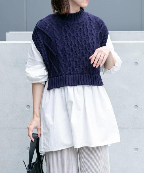 ITEMS URBANRESEARCH(アイテムズ アーバンリサーチ)の「ベストドッキングチュニック(シャツ/ブラウス・レディース・ホワイト/ライトブルー・FREE)」の19枚目の写真