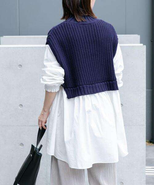 ITEMS URBANRESEARCH(アイテムズ アーバンリサーチ)の「ベストドッキングチュニック(シャツ/ブラウス・レディース・ホワイト/ライトブルー・FREE)」の20枚目の写真