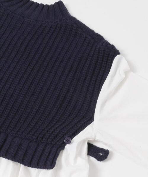 ITEMS URBANRESEARCH(アイテムズ アーバンリサーチ)の「ベストドッキングチュニック(シャツ/ブラウス・レディース・ホワイト/ライトブルー・FREE)」の6枚目の写真