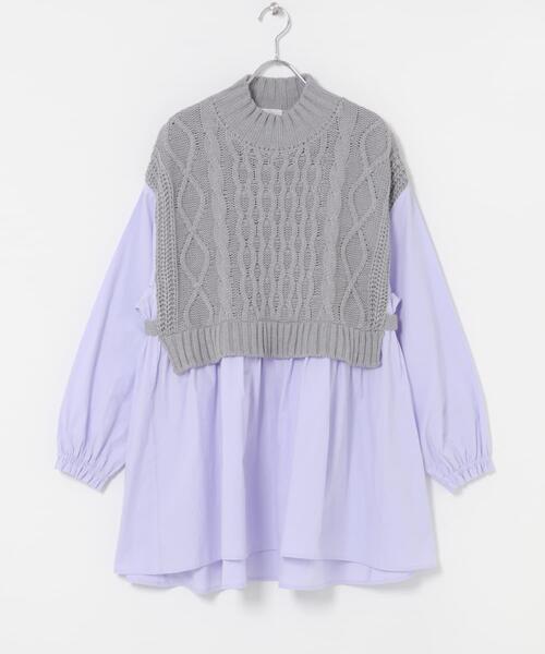 ITEMS URBANRESEARCH(アイテムズ アーバンリサーチ)の「ベストドッキングチュニック(シャツ/ブラウス・レディース・ホワイト/ライトブルー・FREE)」の13枚目の写真
