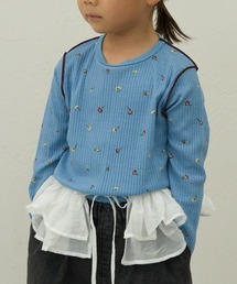 pairmanon | 【90-150cm】なみなみ配色メロー アソート長袖Tシャツ(Tシャツ/カットソー)