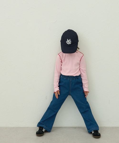 pairmanon（ペアマノン）の「【90-150cm】なみなみ配色メロー アソート長袖Tシャツ（Tシャツ/カットソー・キッズ・ブラウン系その他/ブラック/ブラウン/パープル/ブルー系その他/ピンク・110/120/130/140/100/90/150）」の16枚目の写真