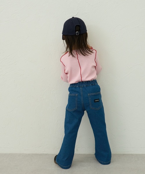 pairmanon（ペアマノン）の「【90-150cm】なみなみ配色メロー アソート長袖Tシャツ（Tシャツ/カットソー・キッズ・ブラウン系その他/ブラック/ブラウン/パープル/ブルー系その他/ピンク・110/120/130/140/100/90/150）」の17枚目の写真