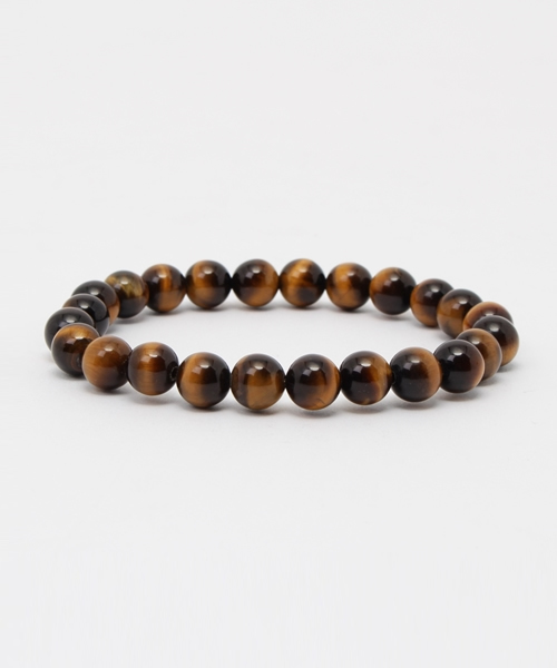 岩座 IWAKURA（イワクラ）の「【岩座】タイガーアイブレスレット/腕輪数珠 8mm玉天然石 3A（ブレスレット・メンズ・ブラウン・FREE）」の2枚目の写真