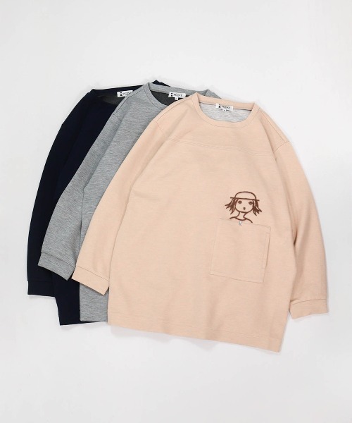 STUDIO PICONE(スタジオピッコーネ)の「ソフトダンボール立体刺繍チュニック(その他トップス・レディース・グレー/ベージュ/ネイビー・L/LL/M)」の21枚目の写真