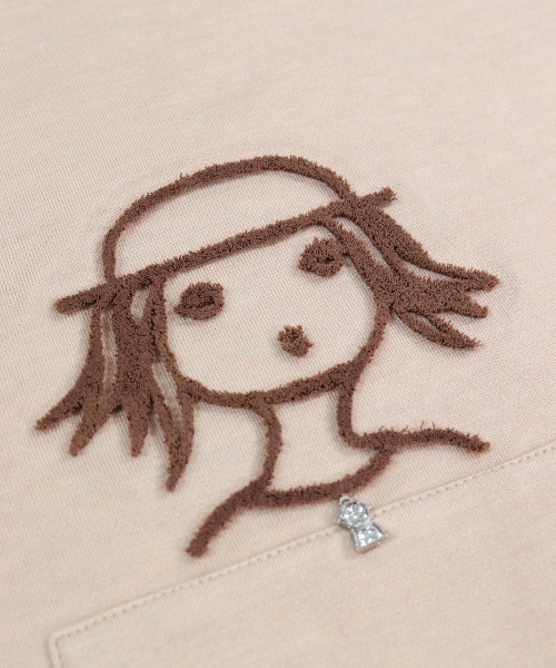 STUDIO PICONE(スタジオピッコーネ)の「ソフトダンボール立体刺繍チュニック(その他トップス・レディース・グレー/ベージュ/ネイビー・L/LL/M)」の10枚目の写真