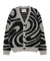 FUTURE ARCHIVE / MARBLE MOHAIR CARDIGAN