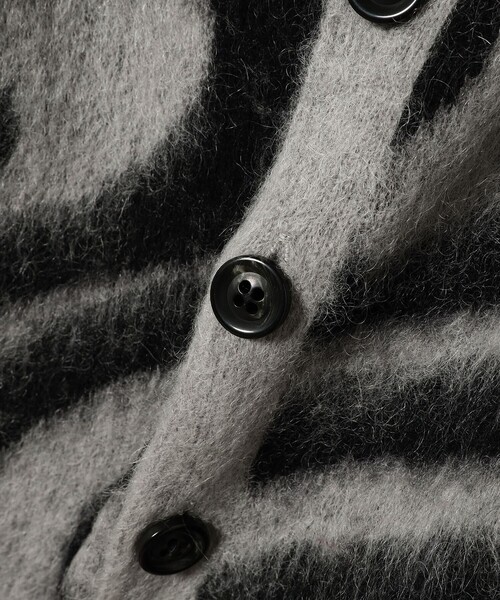 FUTURE ARCHIVE（フューチャーアーカイブ）の「FUTURE ARCHIVE / MARBLE MOHAIR CARDIGAN（ニット/セーター・メンズ・ブルー/グレー・MEDIUM/SMALL）」の7枚目の写真