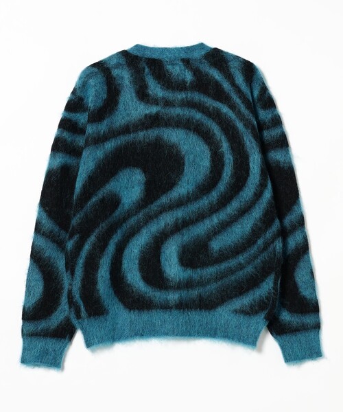 FUTURE ARCHIVE（フューチャーアーカイブ）の「FUTURE ARCHIVE / MARBLE MOHAIR CARDIGAN（ニット/セーター・メンズ・ブルー/グレー・MEDIUM/SMALL）」の9枚目の写真