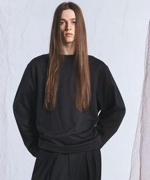 《UNISEX》Gentle Heavy-weight Single Jersey Prime-Over Long-sleeved T-shirt/ジェントルヘビーオンス天竺プライムオーバーロングスリーブTシャツ【MAISON SPECIAL/メゾンスペシャル】