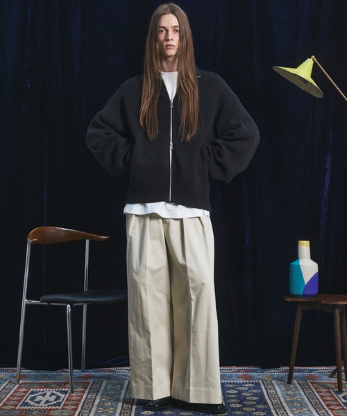 MAISON SPECIAL(メゾンスペシャル)の「《UNISEX》Gentle Heavy-weight Single Jersey Prime-Over Long-sleeved T-shirt/ジェントルヘビーオンス天竺プライムオーバーロングスリーブTシャツ【MAISON SPECIAL/メゾンスペシャル】(Tシャツ/カットソー・メンズ・チャコールグレー/ブラック/ピンク/ホワイト・2/1/0)」の8枚目の写真