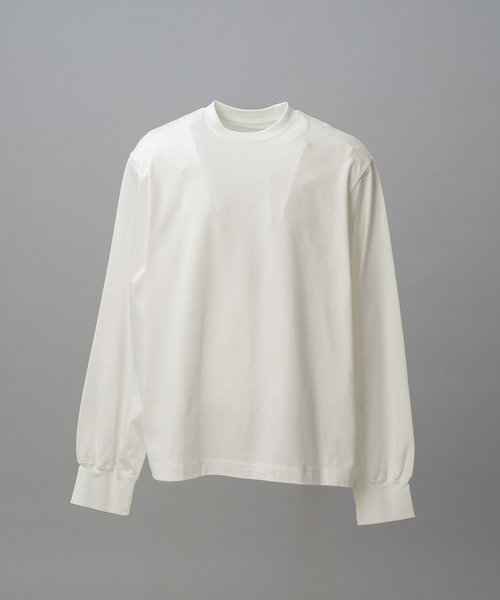 MAISON SPECIAL(メゾンスペシャル)の「《UNISEX》Gentle Heavy-weight Single Jersey Prime-Over Long-sleeved T-shirt/ジェントルヘビーオンス天竺プライムオーバーロングスリーブTシャツ【MAISON SPECIAL/メゾンスペシャル】(Tシャツ/カットソー・メンズ・チャコールグレー/ブラック/ピンク/ホワイト・2/1/0)」の21枚目の写真