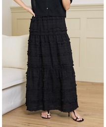 SHIRRING TIERED SKIRT（シャーリングティアードスカート）