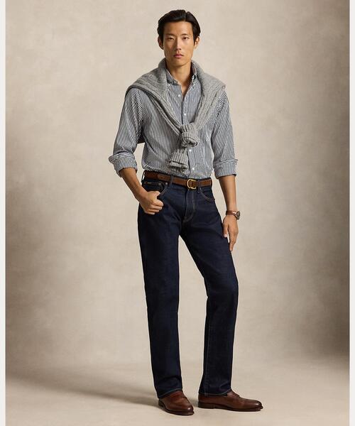POLO RALPH LAUREN(ポロ ラルフ ローレン)の「クラシック フィット ストライプド ポプリン シャツ(シャツ/ブラウス・メンズ・ネイビー系1・L/M/S/XS)」の8枚目の写真