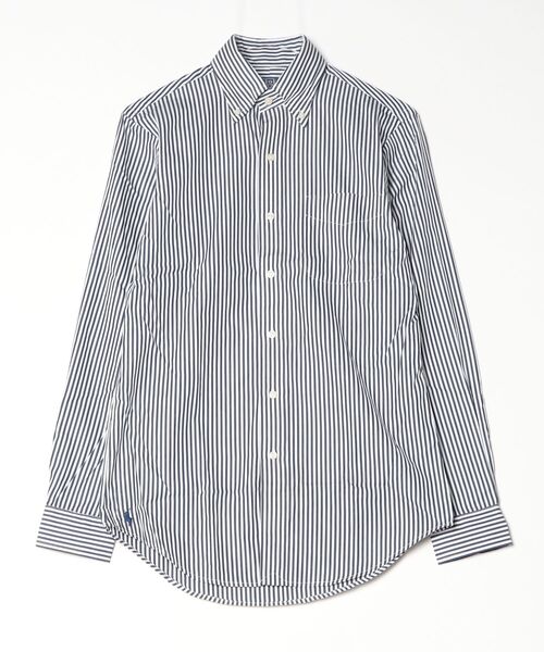 POLO RALPH LAUREN(ポロ ラルフ ローレン)の「クラシック フィット ストライプド ポプリン シャツ(シャツ/ブラウス・メンズ・ネイビー系1・L/M/S/XS)」の4枚目の写真