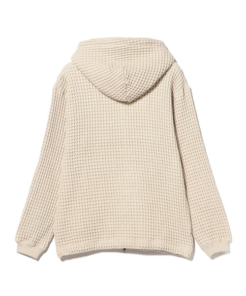 BEAMS(ビームス)の「ワッフル ジップフーディー(スウェット・メンズ・ナチュラル/チャコールグレー・S/L/M/XL)」の13枚目の写真