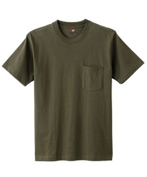 HANES/ヘインズ (ポケット付き.ver)BEEFY-T 半袖Tシャツ パックTEE コットン100% H5190