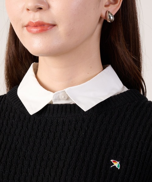 Arnold Palmer(アーノルドパーマー)の「ニットベスト×シャツチュニック レイヤードセット(その他トップス・レディース・サックスブルー/ダークブラウン/アイボリー/カーキ・M/S/L)」の19枚目の写真