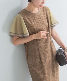 URBAN RESEARCH ROSSO WOMEN | kaene パイピングスリーブラメドビードレス(ワンピース)