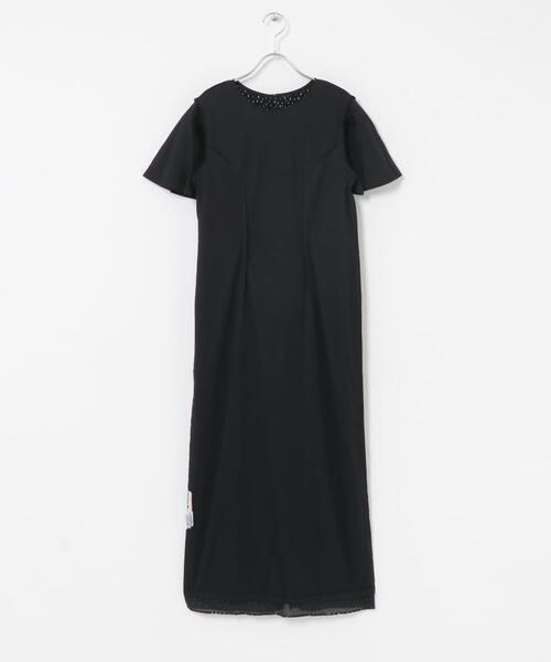 URBAN RESEARCH ROSSO WOMEN(アーバンリサーチ ロッソ)の「kaene パイピングスリーブラメドビードレス(ワンピース・レディース・ブラック/モカ・36)」の11枚目の写真
