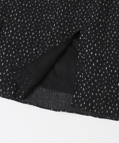 URBAN RESEARCH ROSSO WOMEN(アーバンリサーチ ロッソ)の「kaene パイピングスリーブラメドビードレス(ワンピース・レディース・ブラック/モカ・36)」の12枚目の写真