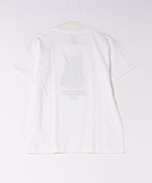 Moftique(モフティック)の「Moftique(モフティック) エントリーモデル 半袖Tシャツ アニマル アメリカンショートヘア 猫 キャット ペット インクジェットプリント 褪せ感 4.0オンス 薄手 トップス カットソー 夏 カジュアル レディース ユニセックス(Tシャツ/カットソー・レディース・ホワイト・S)」の2枚目の写真