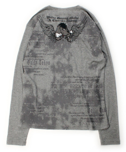 GALFY（ガルフィー）の「『GALFY/ガルフィー』あの頃の兄ちゃん SKULL TEE【Z】（Tシャツ/カットソー・レディース・グレー/ブラック/ホワイト・XL/L）」の10枚目の写真