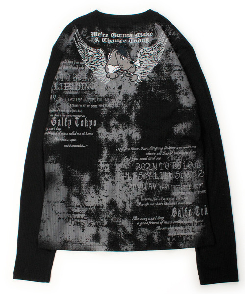 GALFY（ガルフィー）の「『GALFY/ガルフィー』あの頃の兄ちゃん SKULL TEE【Z】（Tシャツ/カットソー・レディース・グレー/ブラック/ホワイト・XL/L）」の12枚目の写真